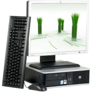 Calculator SH HP DC5800 Desktop, Intel Core 2 Duo E5200, 2.50Ghz, 2Gb DDR2, 250Gb HDD, DVD-RW cu Monitor LCD