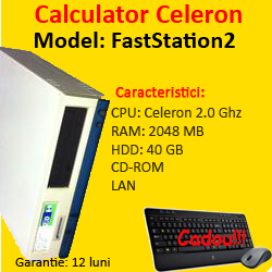 Infotronic FastStation2, Celeron 2.0Ghz, 512Mb DDR, 40Gb IDE, CD-ROM