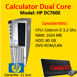 Computer sh HP DC7600 Celeron D, 3.2GHz, 1Gb DDR2, 80Gb Sata, DVD-ROM