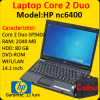 Laptop hp nc6400, core 2 duo sp9400, 2.4ghz, 2gb, 80gb, dvd-rom, 14
