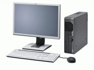 PC Fujistu Esprimo E5730 Desktop, Intel Core Duo E5200 2,5Ghz, 2Gb DDR2 , 160Gb SATA, DVD-ROM cu Monitor LCD