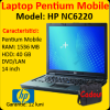 PROMOTIE: HP NC6220, Intel Pentium M, 1.73Ghz, 1536Mb DDR2, 40Gb, DVD-ROM, 14 inci
