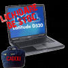 Laptop second hand Dell Latitude D520, Intel Core 2 Duo T5500, 1.66 GHz, 2GB DDR2, 80GB HDD, DVD-RW