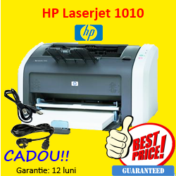 Imprimanta second hand HP LaserJet 1010, Monocrom, 12 ppm, 600 x 600