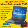 Laptop second dell latitude d530, core 2 duo t7250, 2.0 ghz, 1gb, 80gb