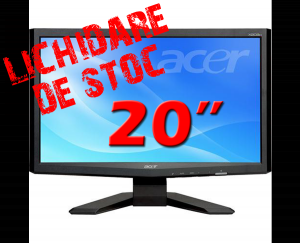 Acer X203H, 19 inch, Widescreen, 1600 x 900, VGA