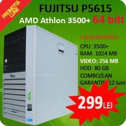 Calculatoare Second Hand Fujitsu P5615, 3500+, 1024 RAM, 80 HDD, COMBO