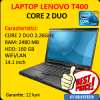 Laptop second lenovo thinkpad t400, core 2 duo 2.26 ghz, 2gb, 160gb,