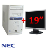 Calculatoare NEC PowerMate VL6, Tower, Intel Pentium 4 2.8GHz, 1GB DDR, 40GB HDD, CD-ROM + Monitor LCD 19 inch