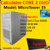 Calculator t-systems microtower 35, core 2 duo e6300,