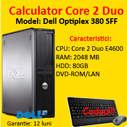 Dell Optiplex 755 SFF, Intel Core 2 Duo E4600, 2.4Ghz, 2048Mb RAM, 80Gb HDD, DVD-ROM