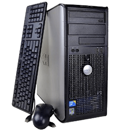 Unitate desktop Dell Optiplex GX755 Tower, Intel Core 2 Duo E7500, 2.8 Ghz, 2Gb DDR2, 160Gb, DVDRW