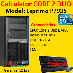 Fujitsu Siemens Esprimo P7935, Core 2 Duo E7400 2.8Ghz, 3Gb DDR2, 160Gb SATA, DVD-ROM