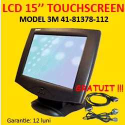 Monitor LCD Touch Screen 3M 41-81378-112, 15 inch