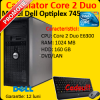 Calculator second hand dell optiplex 745, core 2 duo e6300, 1 gb,