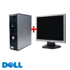 PC Dell Optiplex GX620 SFF, Intel Pentium D 2.8 GHz, 1GB DDR2, 80GB HDD, DVD-ROM + Monitor LCD