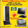 Computer hp dc7900, core 2 duo e7300, 2.66ghz + lcd 17 inci +