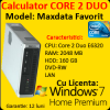 Licenta Windows 7 + Maxdata, Core 2 Duo E6320, 1.86Ghz, 2Gb DDR2, 160Gb SATA, DVD-ROM