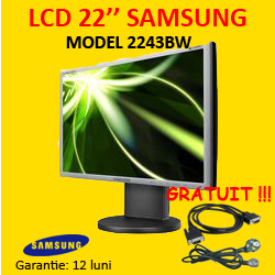 Monitoare LCD Second Hand Samsung 2243BW, 22 inci widescreen, 1680 x 1050