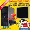 Pachet Dell Optiplex 745, Core 2 Duo E6300, 1 Gb, 160Gb, DVD-ROM + Monitor LCD