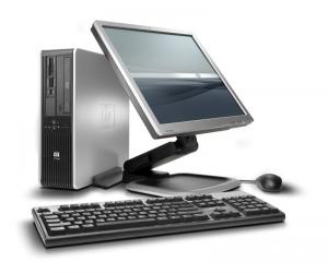 PC SH Dell Optiplex 755 Desktop, Intel Core 2 Duo E6550 2,3GHz , 2Gb DDR2 , 160Gb SATA , DVD-RW cu Monitor LCD