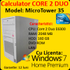 Licenta windows 7 + pc microtower 35, core 2 duo e6300, 1.86ghz, 2gb