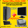 Computer ibm m58, dual core e2220, 2.4ghz + monitor 19 inci +