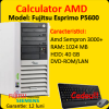 Fujitsu esprimo p5600, amd sempron 3000+, 1.8ghz, 1gb, 40gb hdd,