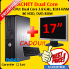 PC DELL Optiplex GX320, DUAL CORE, 2,8 GHZ, 1 GB RAM, 80 GB HDD, DVD + Monitor LCD 17 inch