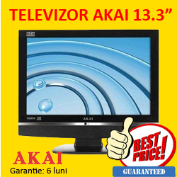 Televizor Second Hand LCD AKAI DLC-D1405, 13,3 inch, SCART, HDMI, VGA