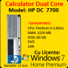 HP DC 7700 SFF, Intel Pentium Dual Core, 2.8Ghz, 1Gb DDR2, 80Gb, DVD-ROM + Licenta Windows 7