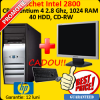 Pachet COMPAQ D510, Intel Pentium 4, 2.8GHZ, 1GB DDR, 40GB, CD-RW + Monitor LCD