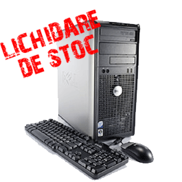 Unitate desktop Dell Optiplex GX755 Tower, Intel Core 2 Duo E7400, 2.8 Ghz, 2Gb DDR2, 160Gb, DVDRW