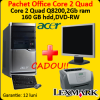 Acer veriton m661, core 2 quad q8200, 2.33ghz, 2gb, 160gb + monitor 19