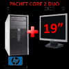 Calculator HP DC5700 Tower, Intel Core 2 Duo E6300, 1Gb, 160Gb HDD, DVD + Monitor LCD 19 inch