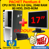 Computer HP DC7600, Intel Pentim 4, 3.0Ghz, 2Gb DDR2, 80Gb SATA, DVD-ROM + Monitor LCD 17 inci Diverse Modele