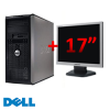 OFERTA Pachet Dell Optiplex 740, Tower, AMD Athlon 64 X2 5400+, 2GB DDR2, 80GB HDD, DVD-ROM + Monitor LCD 17 inch