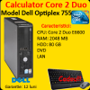 Pc dell optiplex 755 desktop, core 2 duo e6600,