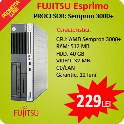 Fujitsu Esprimo AMD Sempron, 3000 Mhz, 512 MB, 40Gb, CD-ROM