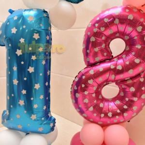 Baloane cu cifre pentru aniversari, dimensiune mare