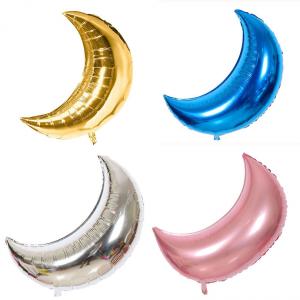 Baloane mari in forma de luna, diverse culori