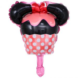 Balon cu Minnie Mouse in forma de briosa