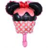 Balon cu minnie mouse in forma de briosa