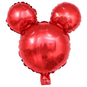 Baloane Mickey Mouse, rosu metalizat