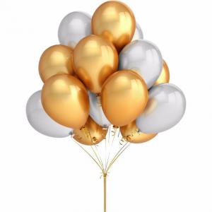 Baloane metalizate pentru petreceri si aniversari (set 30 buc.)