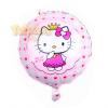 Balon cu Hello Kitty, rotund de culoare roz