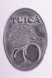 Eticheta metalica ovala Tuica