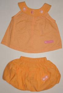 Costumas orange pentru fetite - 9410