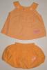 Costumas orange pentru fetite - 9410