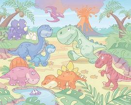 Tapet Walltastic Bebe - Lumea lui Dino (Baby Dino World) - GFK016